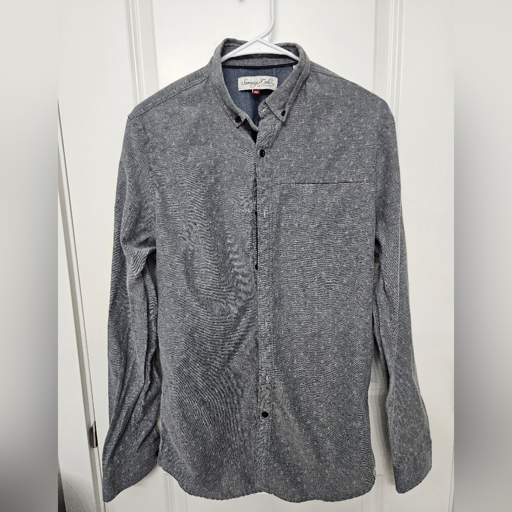 Sovereign code long sleeved button up shirt. Medium